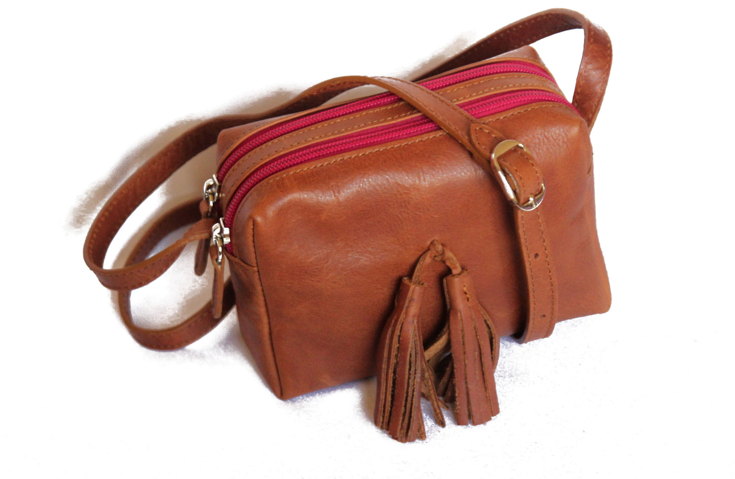Bolso de piel pequeño - Rikiki by MJ - Hecho a mano - Fabricado en Marruecos 