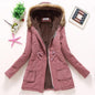 Parka informal de longitud media y larga con capucha