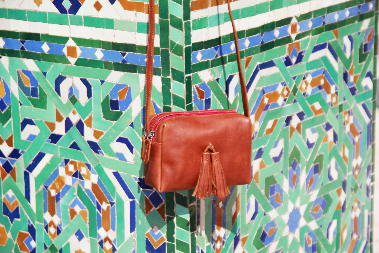 Bolso de piel pequeño - Rikiki by MJ - Hecho a mano - Fabricado en Marruecos 