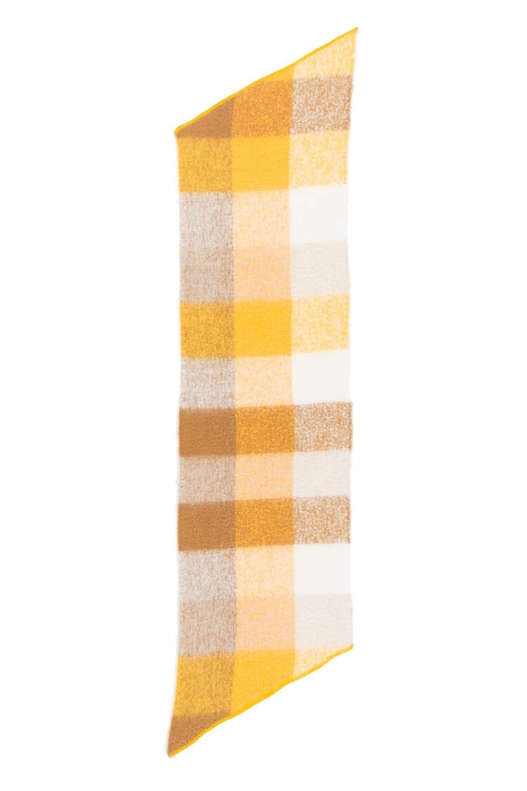 Bufanda en color beige y amarillo