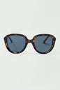 Gafas de sol redondas en carey oscuro