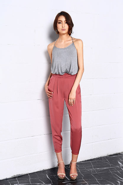 Pantalones de cintura alta para banquetes