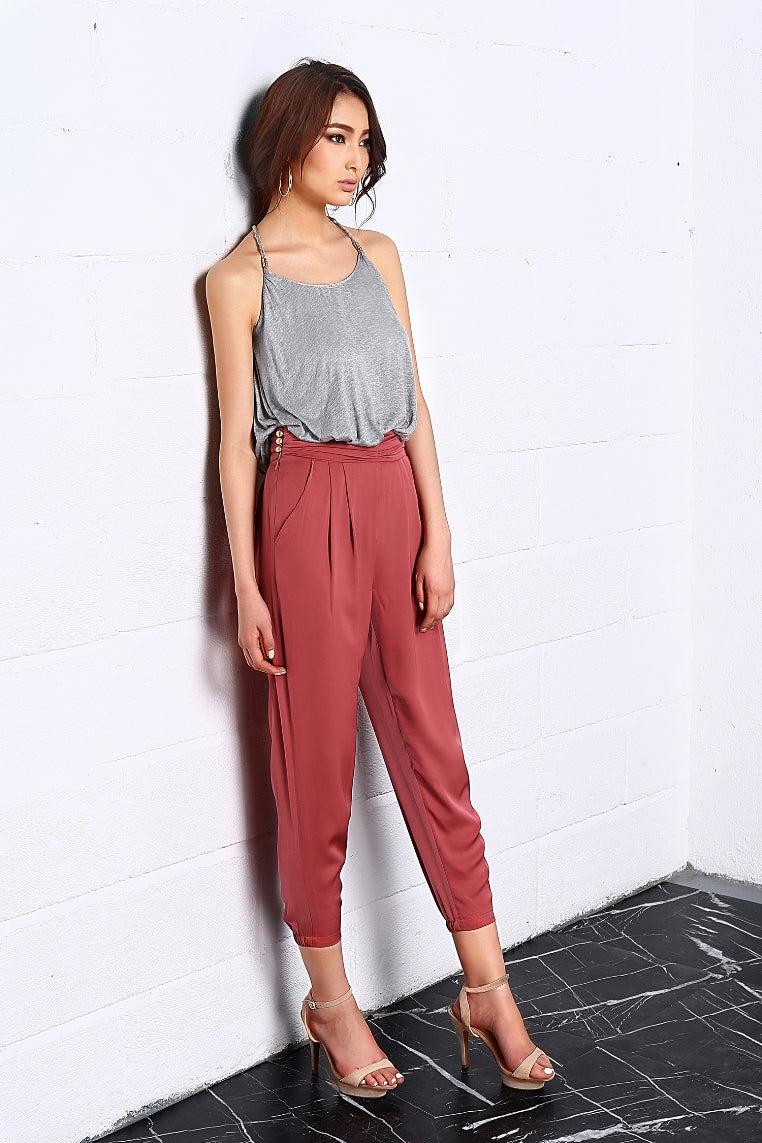 Pantalones de cintura alta para banquetes