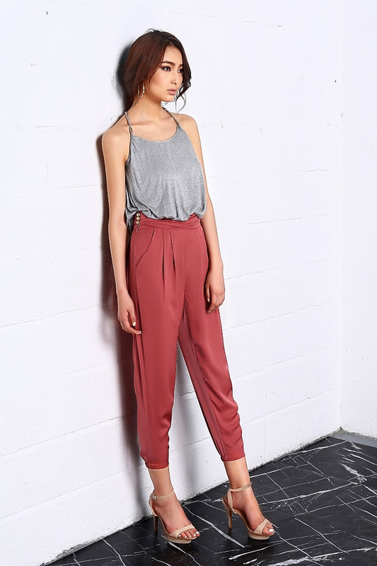 Pantalones de cintura alta para banquetes