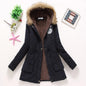 Parka informal de longitud media y larga con capucha